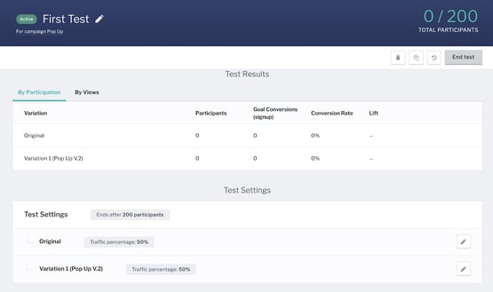 A/B Test Privy